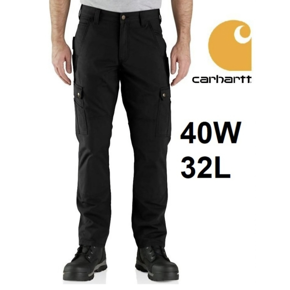 Carhartt NWOT Black Flex Relaxed Fit Ripstop Cargo Pants Size 40